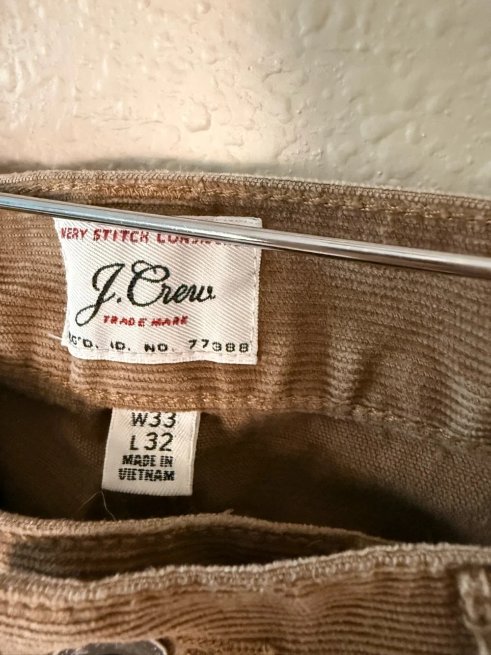 J. Crew Men’s Corduroy Pants in Brown